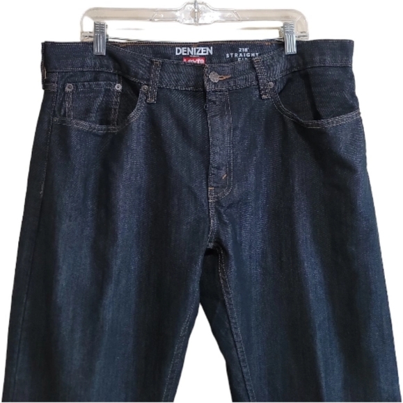 Levi's Men's Blue Denim Straight Fit Jeans Size 38X32 - Picture 3 of 7